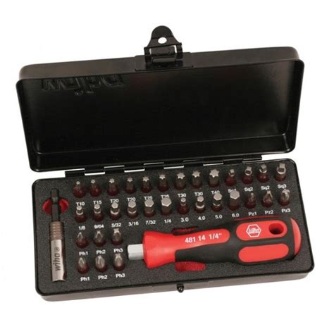 terminator 34 piece impact set in steel storage box|Wiha 76886 34.